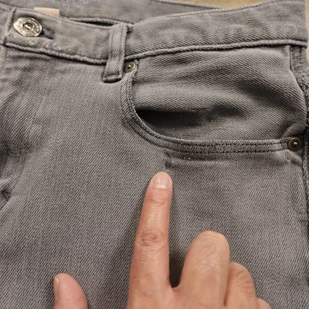 Banana Republic The Traveler Jeans Men’s 33x30 Gray Slim Casual Denim‎